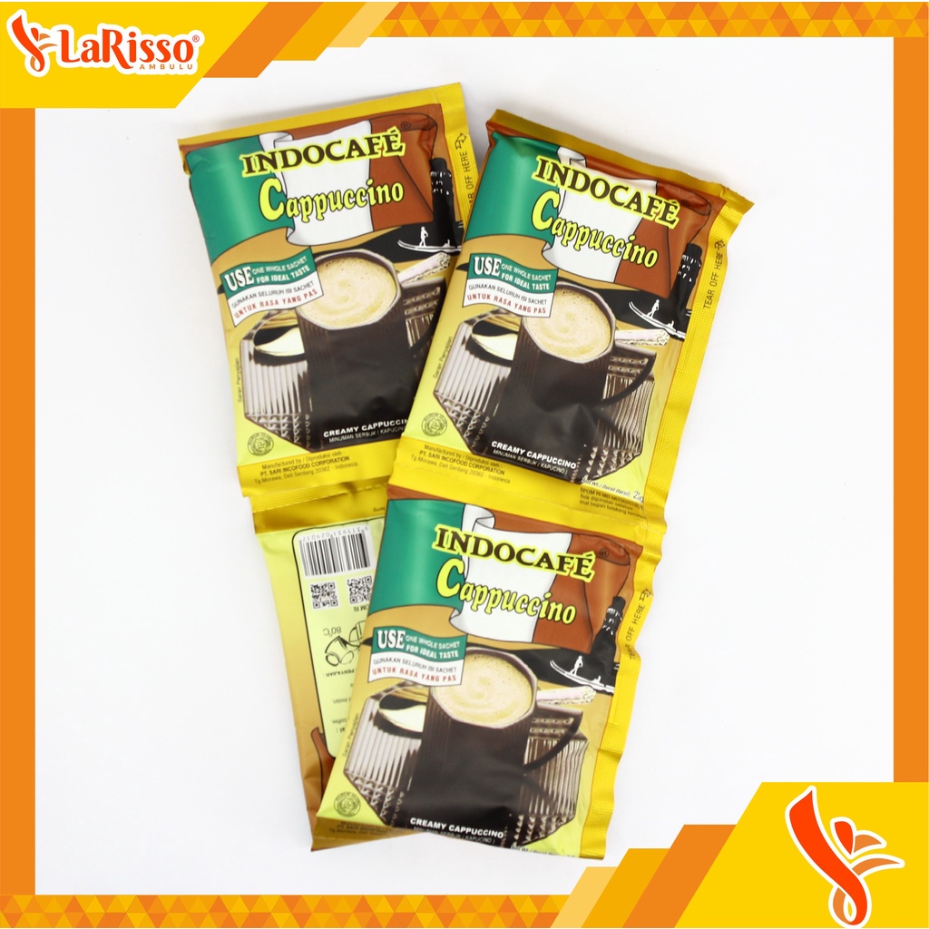 

INDOCAFE CAPPUCCINO WITH CHOCO GRANULE 10X25GR SACHET