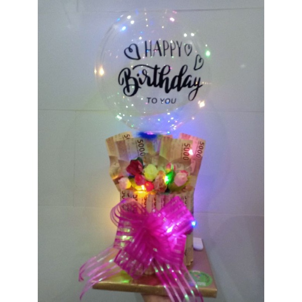

money cake +mini balon