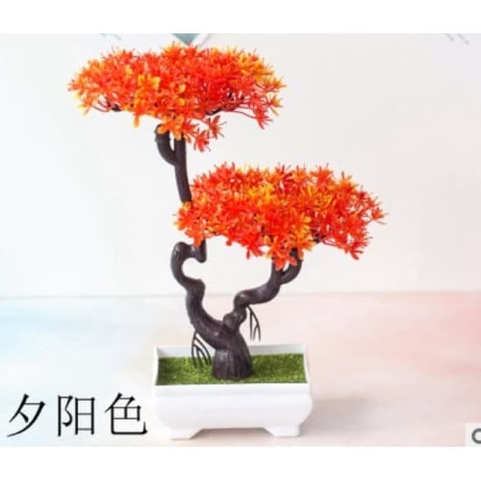 IKILOSHOP SMK Sakura Mini Bonsai Artificial Tanaman Hias Palsu Bunga Dekorasi