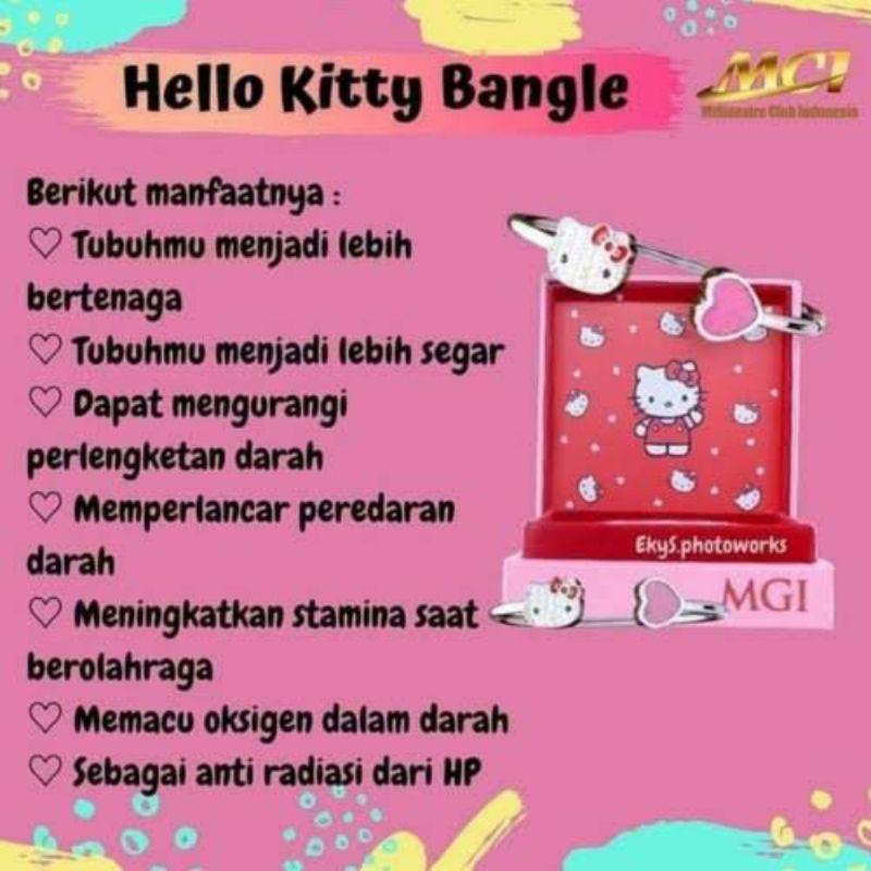 HELLO KITTY BANGLE ORI MCI