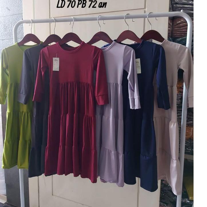 SALEE.. (PROMO) GAMIS ANAK SUSUN /GAMIS JERSY ANAK MODEL SUSUN SERUT REMPEL / BAHAN JERSEY