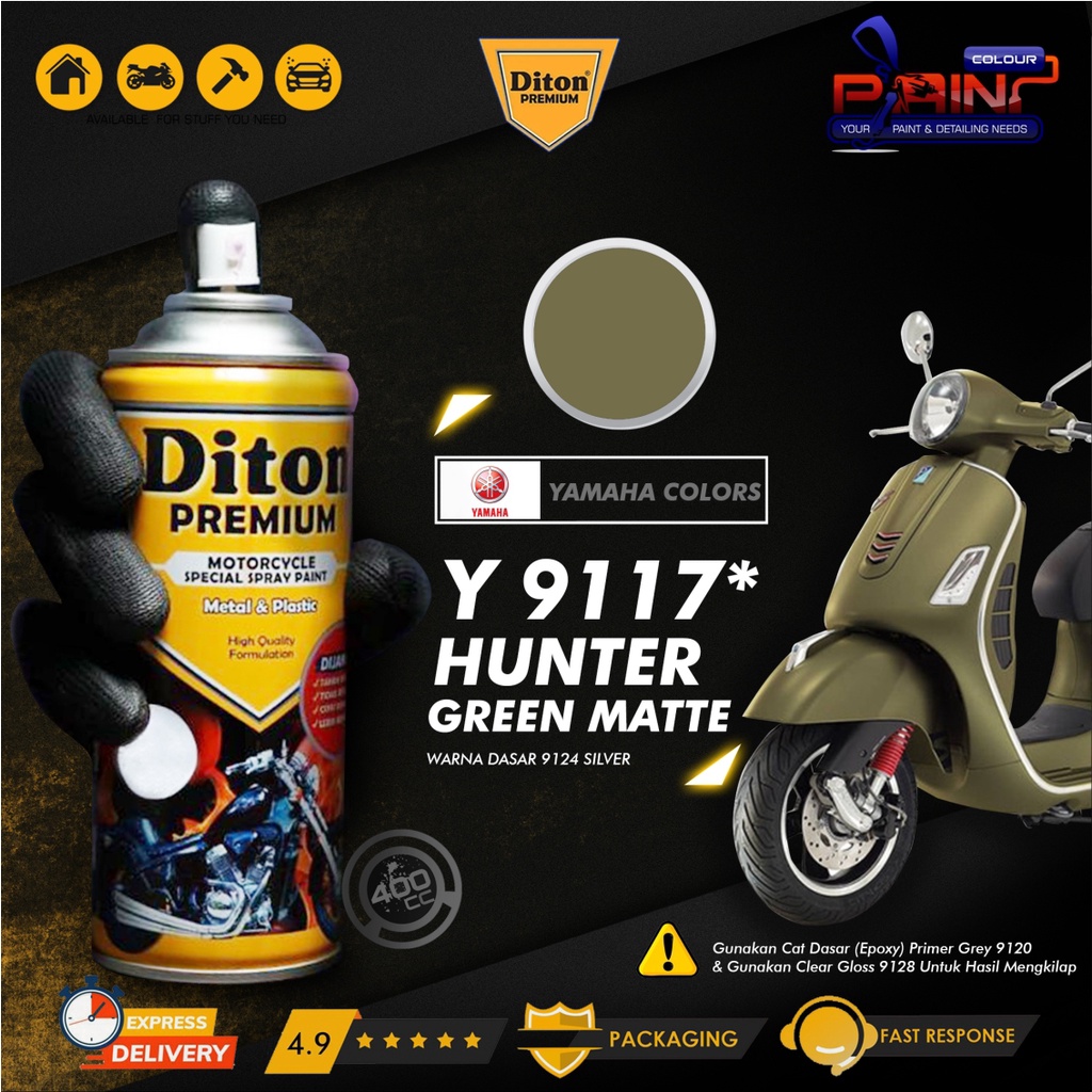 Diton PREMIUM 9117* Hunter Green Matt Cat Semprot