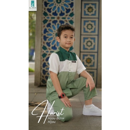 set koko el-fath/koko anak/2in1/koko muslim/baju anak/baju anak muslim