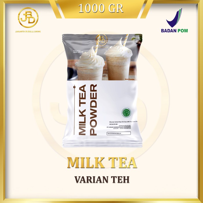 

DISKON - (BISA COD) Bubuk Minuman Premium Milk Tea 1Kg || Jakarta Bubble Drink
