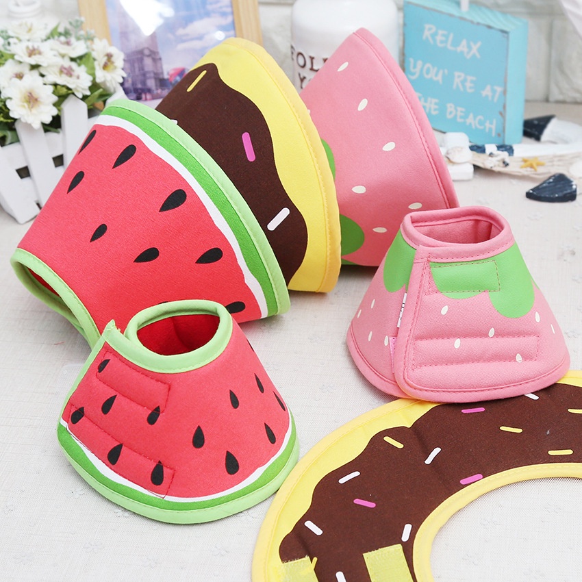 Sweet Fruit Elizabethan Circle Dog Headgear Pet Collar Anti-licking Supplies