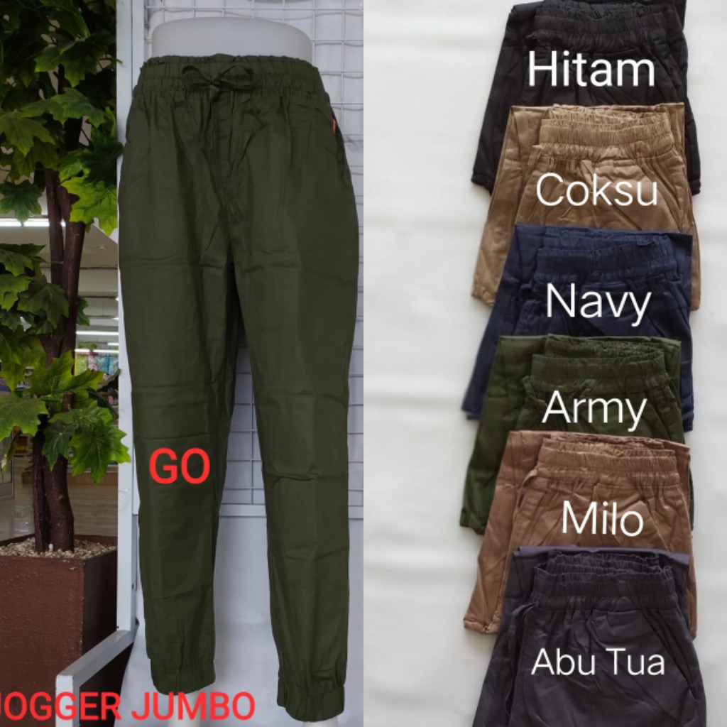 BB S.ME Celana Panjang Jogger JUMBO Celana Wanita Full Karet