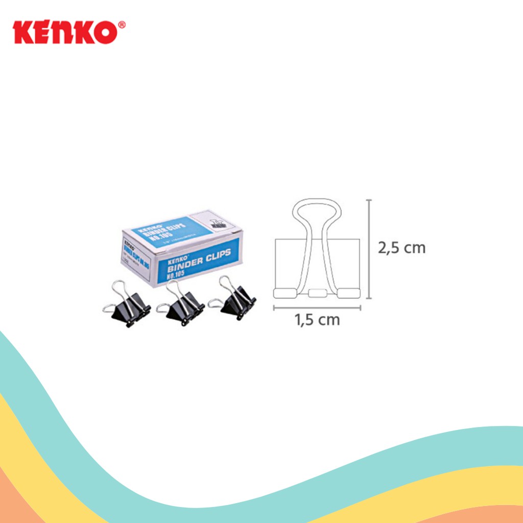 

BINDER CLIP KENKO 105 (1 PACK)