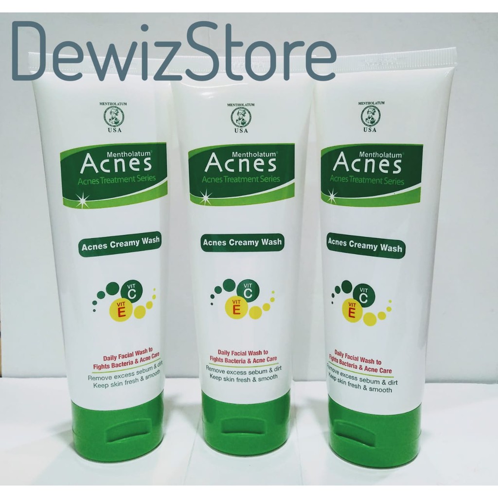 ACNES CREAMY WASH / PEMBERSIH MUKA ACNES - 100GR