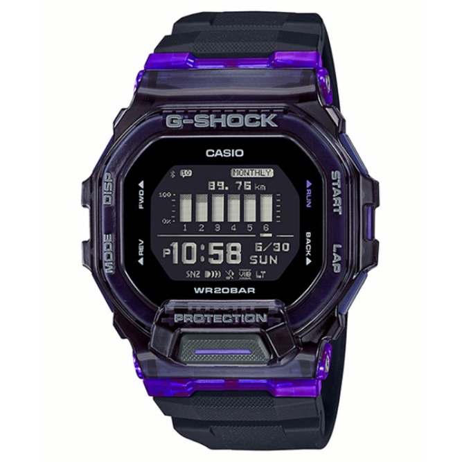 JAM TANGAN CASIO G-SHOCK TYPE GBD-200SM-1A6DR ORIGINAL / CASIO GSHOCK MODEL WARNA KHUSUS GBD 200SM 1