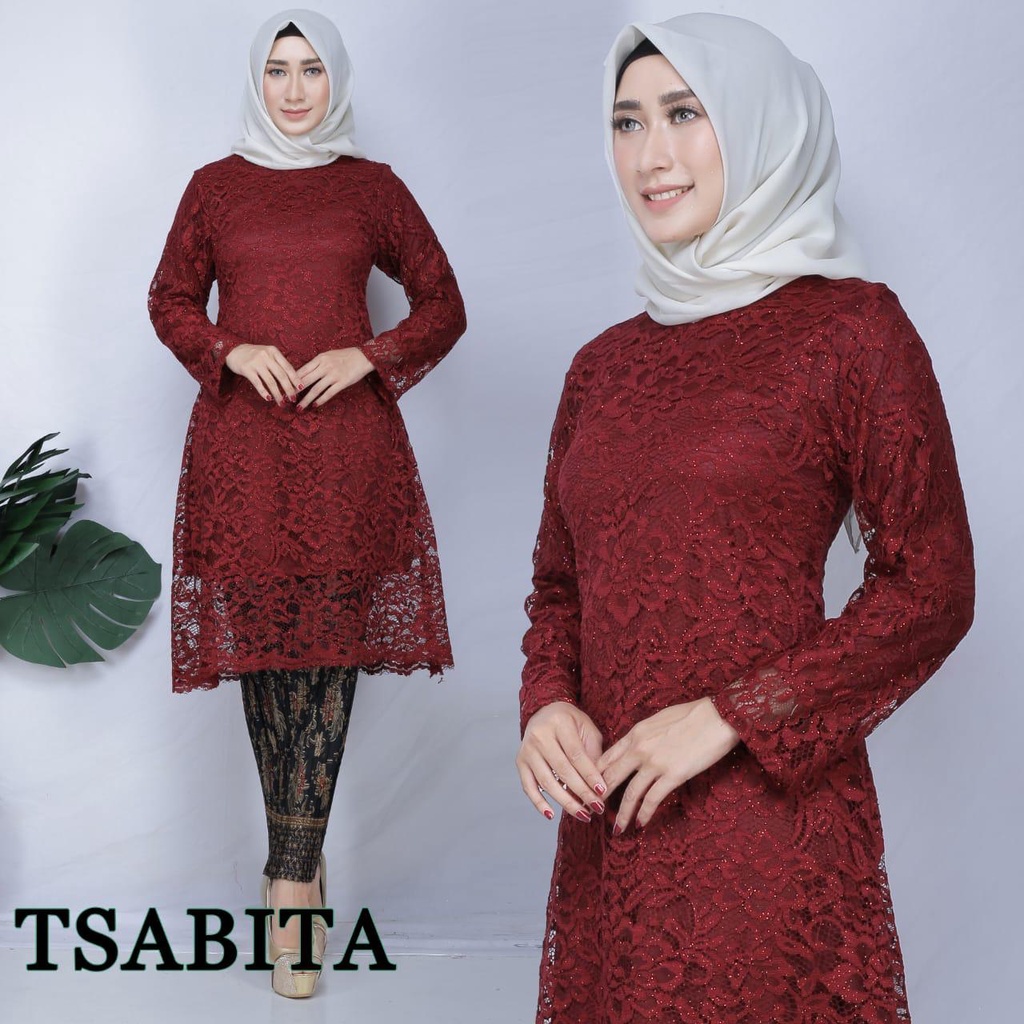 Setelan Kebaya Modern Longcape Brukat / Tunik Brukat / Kebaya Kurung Brokat