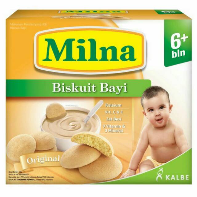 Milna Biskuit Bayi Rasa Original Netto 130gr