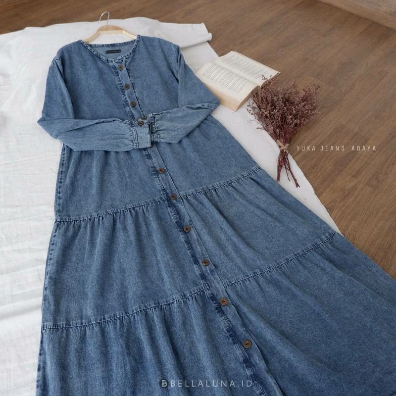 YUKA JEANS ABAYA by  BELLALUNA