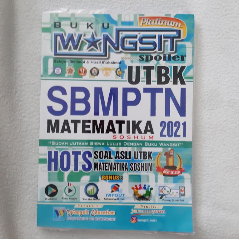 Buku Wangsit PRELOVED Matematika SOSHUM/Dasar UTBK-SBMPTN 2021
