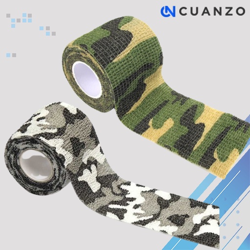 Camouflage Retractable Tape Hunting Survival Kit / Lakban Ajaib / Lakban Camo Camoflase Camouflage Kamuflase Kain Senapan Angin Tape Loreng Army Corak Tni / Lakban Perban Hunting Outdoor / Camo Tape Senapan Lakban Kamuflase Kain Anti Air / Stiker Camo Ori