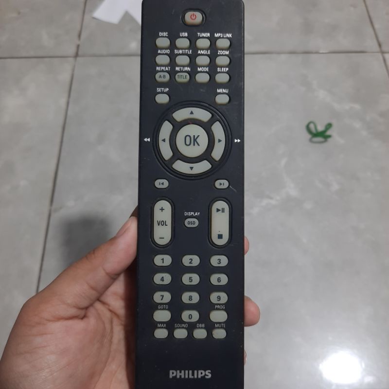 REMOTE REMOT DVD COMPO PHILIPS ORIGINAL ASLI