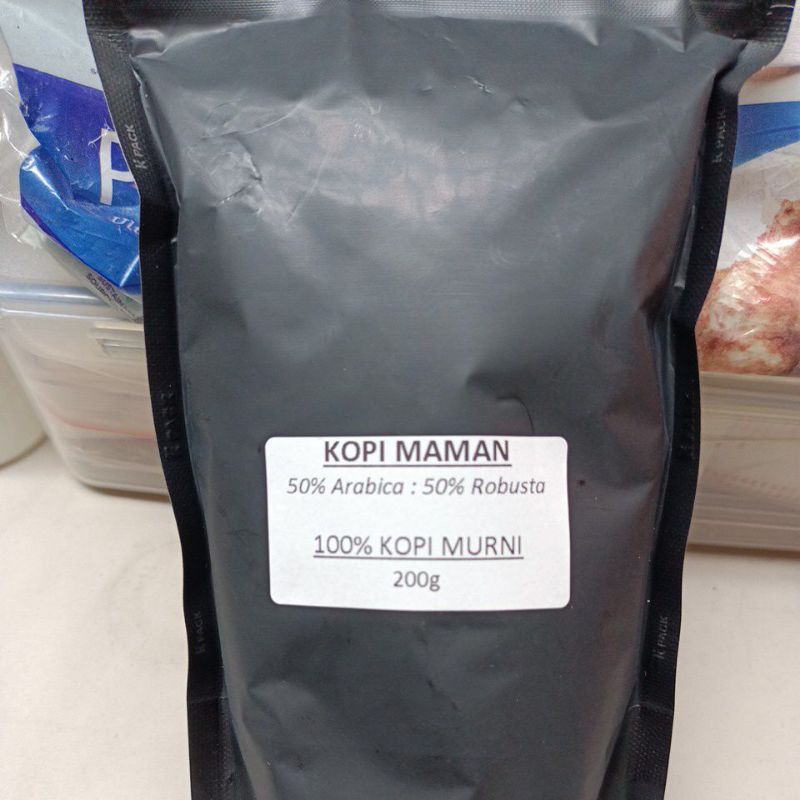 

200g kopi bubuk giling 100%biji kopi murni kopi arabica+robusta