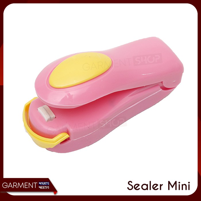 Hand Sealer Mini Plastik Snack Makanan Mesin Las Tangan Kecil - Merah Muda