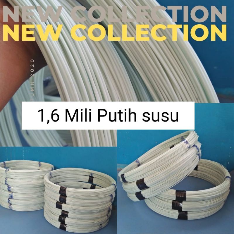 1 Rol ruji Jeruji Fiber 1,6mm putih susu untuk membuat kandang burung pleci perkutut dll.