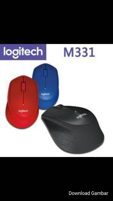 MOUSE WIRELESS LOGITECH M331 SUPER SILENT RESMI ORIGINAL