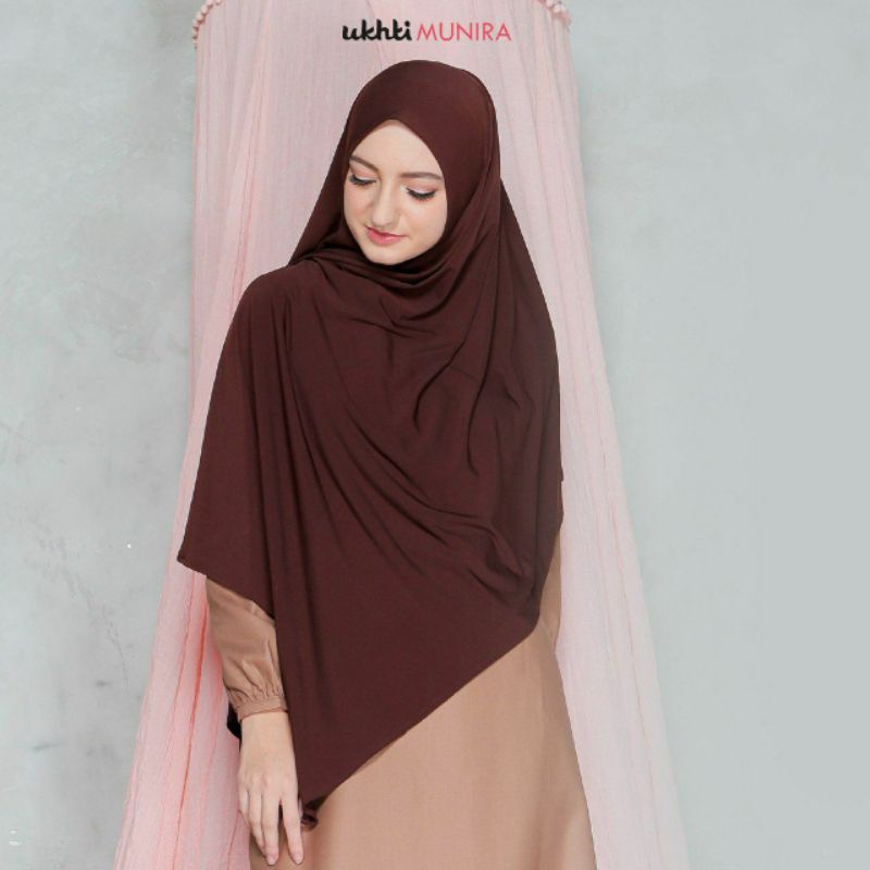 Pashmina Jersey Premium Munira Praktis Adem Simple