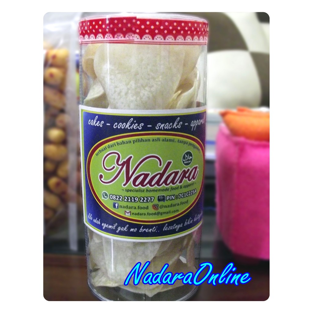 keripik talas rasa gurih asin asli produk lokal