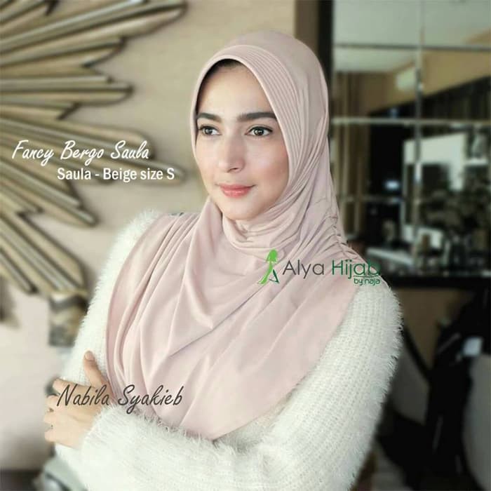 Jilbab instan bergo saula