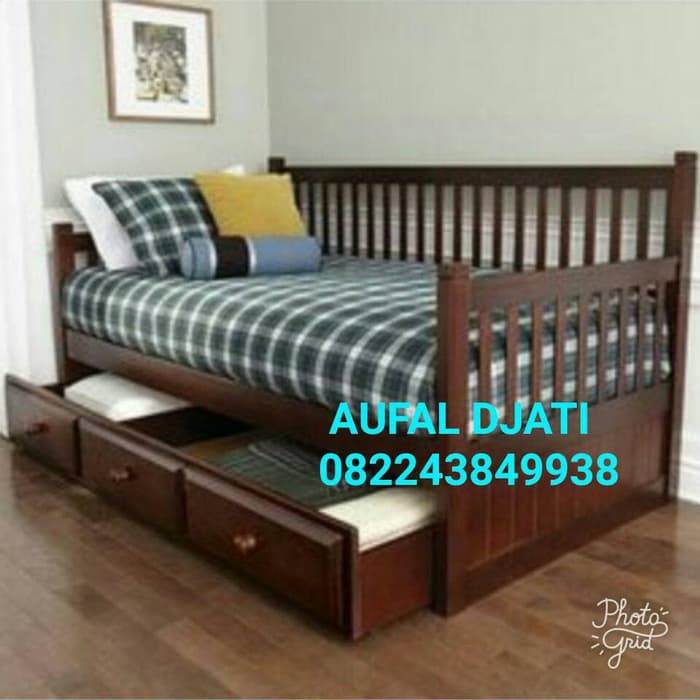 Kursi Bangku Dipan Tempat Tidur Sofa Bed Ranjang Daybed Jati Jepara