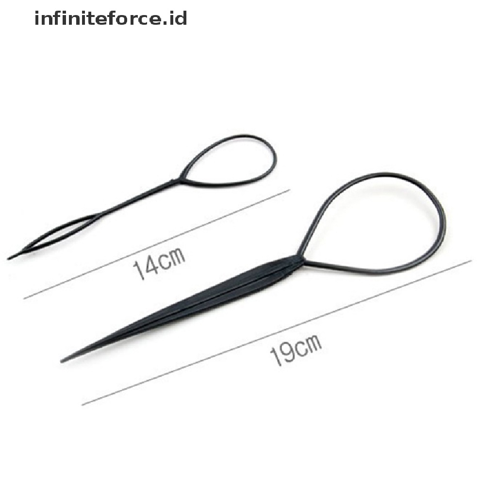 (infiniteforce.id) 2pcs / Set Klip Pembuat Bun / Kepang Rambut Untuk Aksesoris Wanita