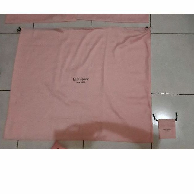 dustbag original kate spade super jumbo pink