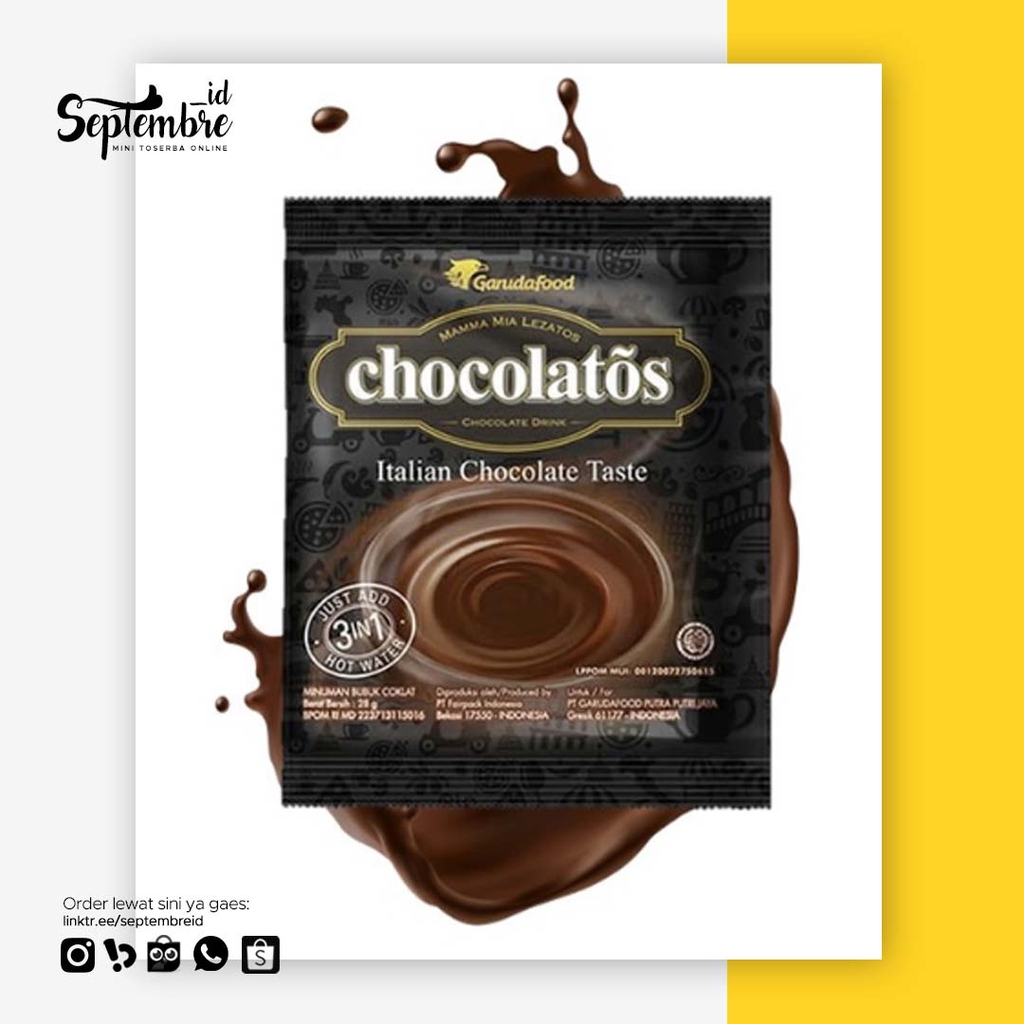 

Chocolatos Chocolate Drink Harga Per Sachet 28 Gram Minuman Coklat