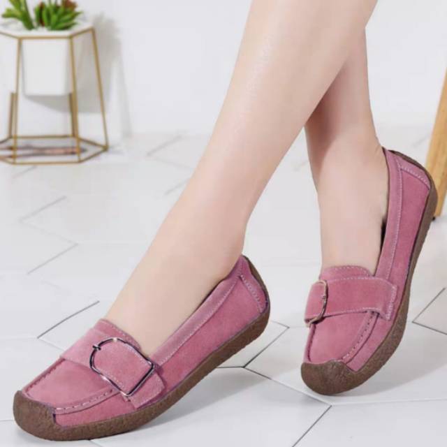 QZ - Dhiya Flatshoes Wanita Model Gesper RT 04