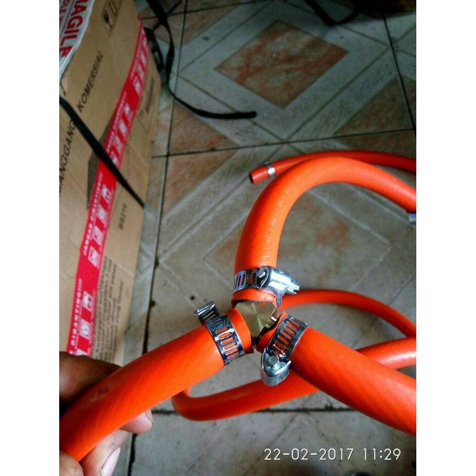 selang cabang Oven gas. 2meter + regulator