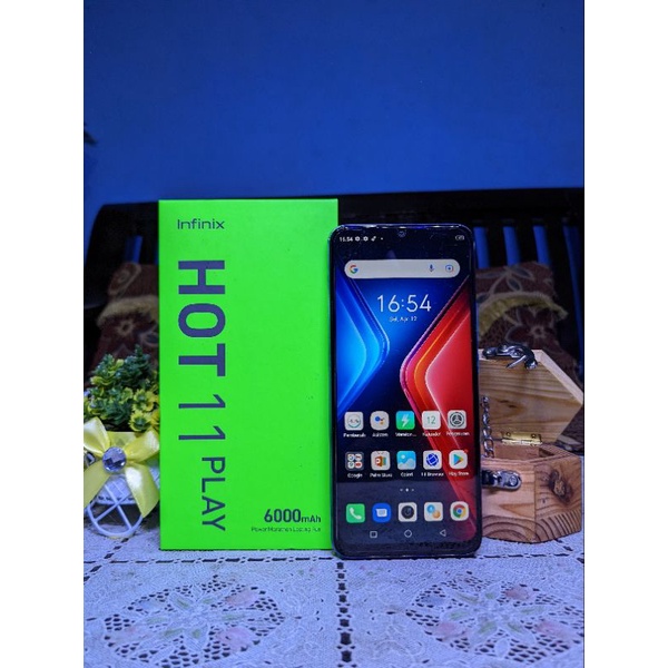 Infinix Hot 11 Play 4 ROM 64 HP BEKAS SECOND 4/64 Fullset