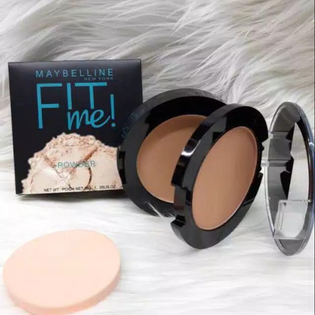 Maybellin Fit Me! Bedak Maybelline Fit Me Box Hitam