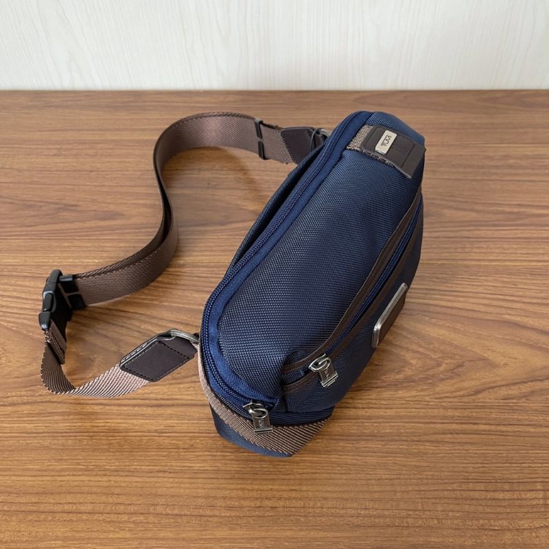 Waistbag Tumi Alpha Bravo Navy Waist Pack Tas Pinggang Mirror Quality