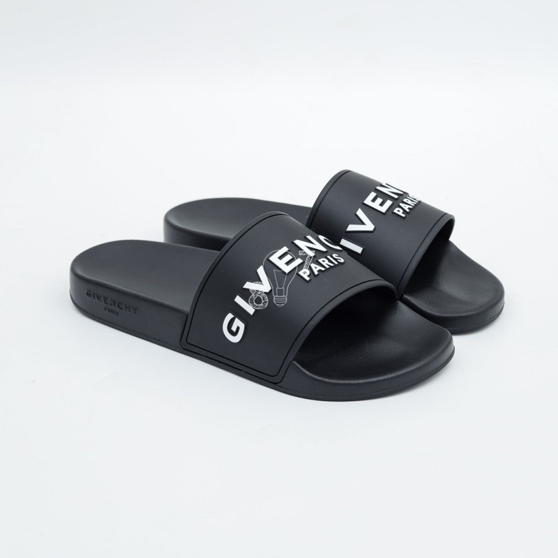 Given. Sandals Black White