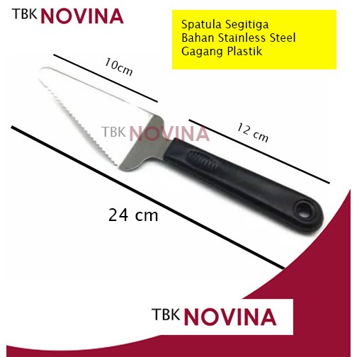 Spatula Pizza Gerigi/ Spatula Kue / Spatula Stainless / Spatula Segitiga