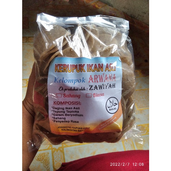 

KERUPUK KERING DAGING IKAN KHAS ASLI JONGKONG KAPUAS HULU