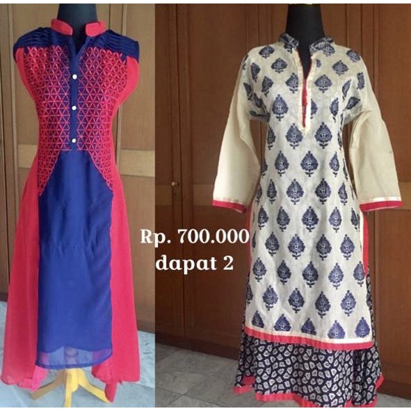 2 Kurti Asli India Buat Wanita| Baju Mewah Harga Hemat #PromoDiwali