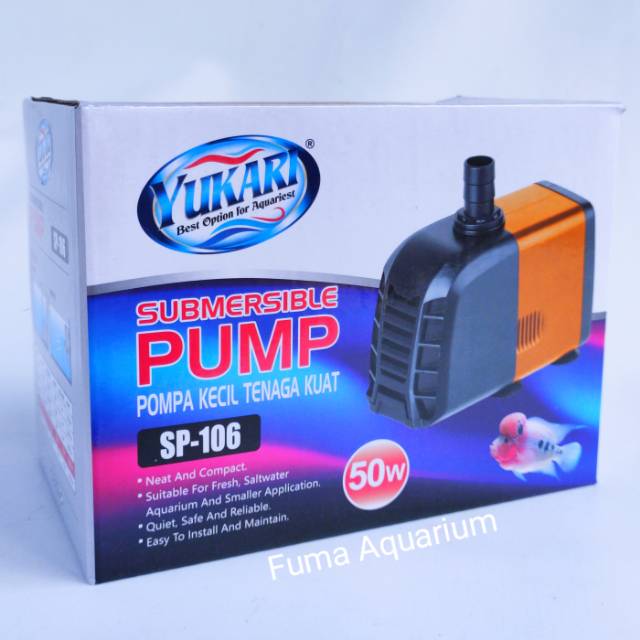 Mesin Pompa Celup YUKARI SP-106 Filter Kolam Aquarium Hidroponik Submersible Pump Power Head