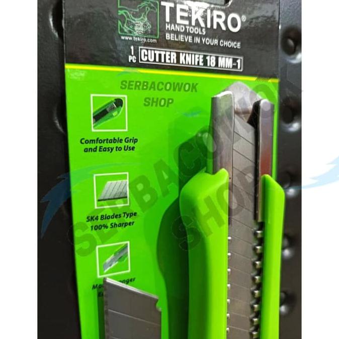 

Limited Tekiro Promo Cutter Knife 18 Mm-1 + Bonus 1 Pak Isi Cutter 5 Blade Bagus