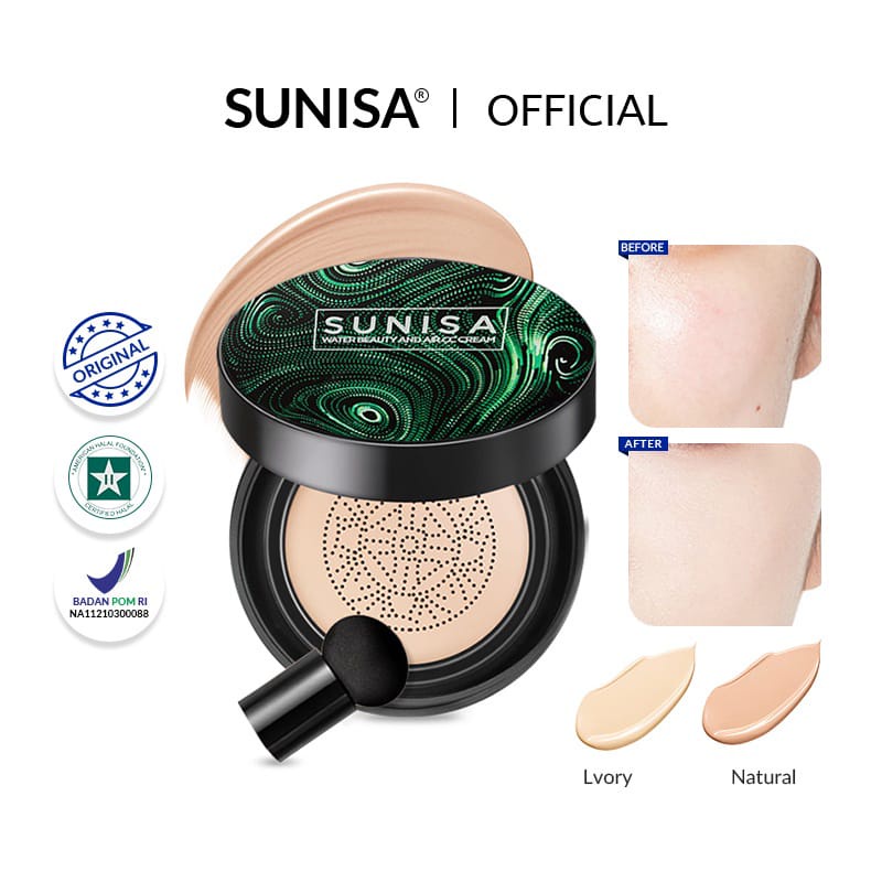 【BPOM】Sunisa original 100% Air Cushion bedak sunisa cushion waterproof original BB Cream CC Cushion 