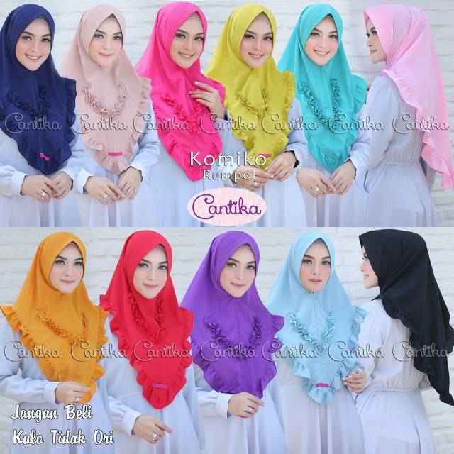 KHIMAR PED KOMIKO RUMPOL ORI BY CANTIKA