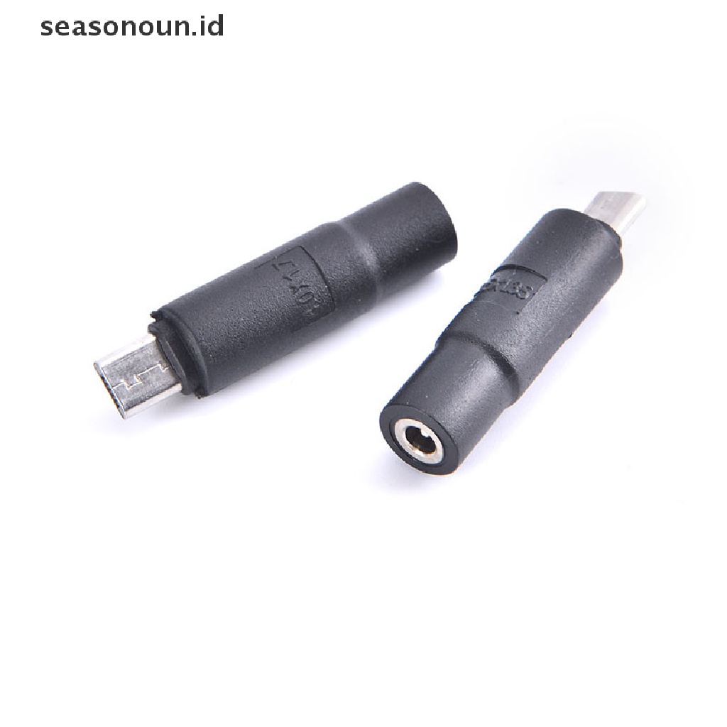 【seasonoun】 Micro USB / USB 2.0 Male to DC 3.5*1.35 / 4.0*1.7 mm Female Converter Adapter .