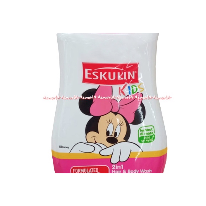 Eskulin Kids Sabun Shampoo 280ml Mickey Mouse Minnie Mouse Disney 2in1 Mikey Mose Mini Soap Shampoo Anak