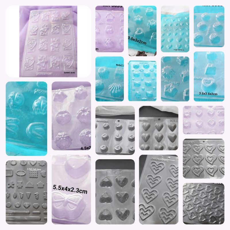 Cetakan Coklat Mika Tebal Love