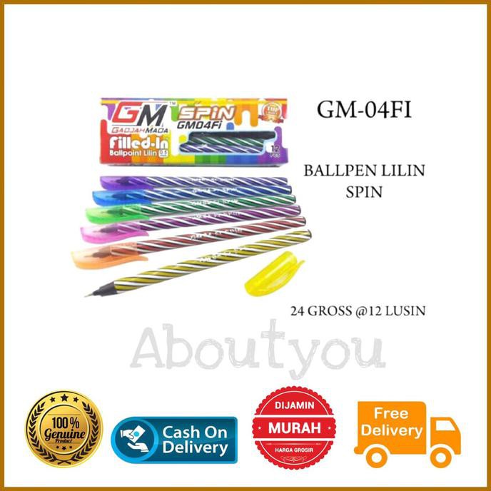 

PROMO Pen/ Bolpen/ Pulpen/ ballpoint/ pena murah SPIN GM04F1 lilin PRODUK TERBATAS