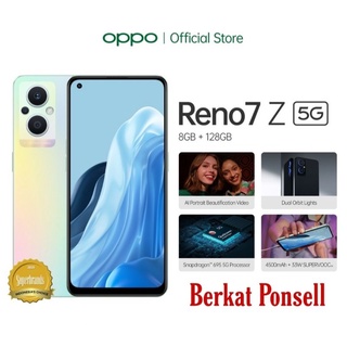 Oppo Reno7 Z 5G Baru - Ram 8GB+5GB Memori internal 128GB - Garansi Resmi Oppo 1 Tahun Indonesia