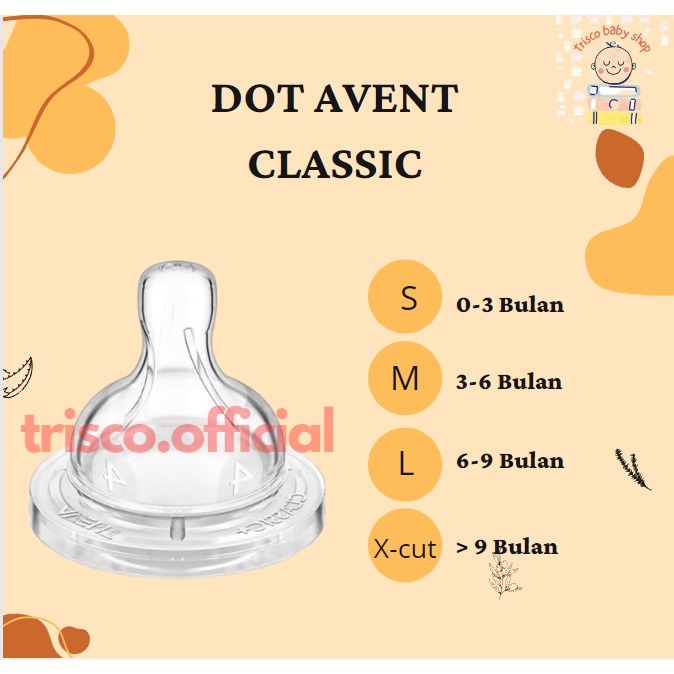 Dot untuk Botol Avent Classic dan Classic +