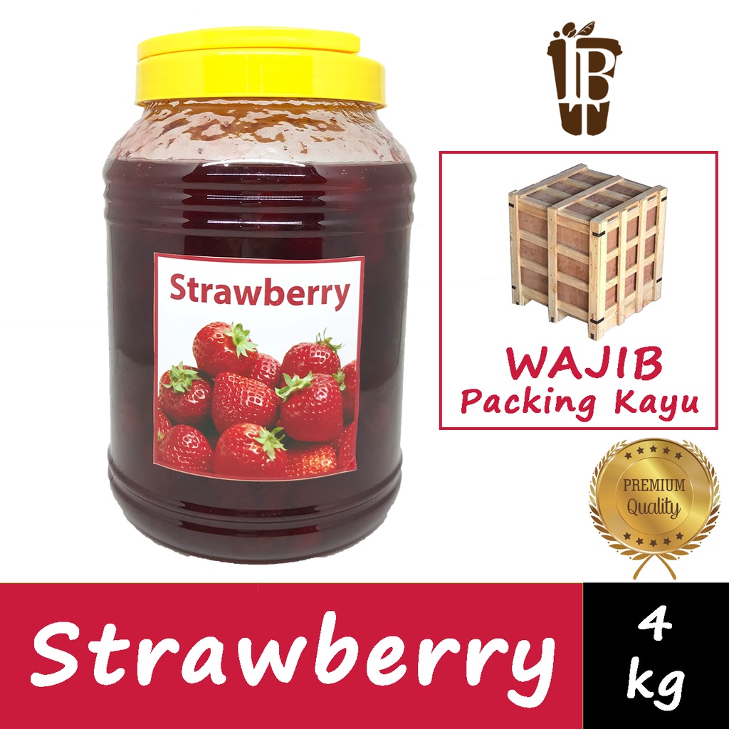 

Pulp Jam Strawberry Selai Filling Stroberi Buah Asli Impor Taiwan